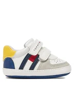 Buty dla chłopców - Tommy Hilfiger Sneakersy Flag Low Sneaker T0B9-33830-1755 Biały - miniaturka - grafika 1