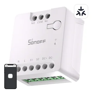 Sonoff Przełącznik WiFi MINI-D Matter (AC/DC 12-48V, styk bezpotencjałowy) - Systemy inteligentnych domów - miniaturka - grafika 1