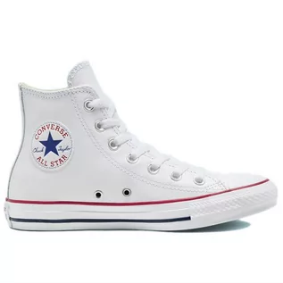 Trampki męskie - Buty Converse Chuck Taylor All Star Leather 132169C - białe - grafika 1