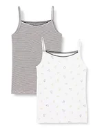 Koszulki i topy damskie - United Colors of Benetton Dziewczęcy zestaw 2 CANOTTE 33BE0H00G tank top, wielokolorowy a Fantasia 62B, XL, Multicolore a Fantasia 62b, XL - miniaturka - grafika 1