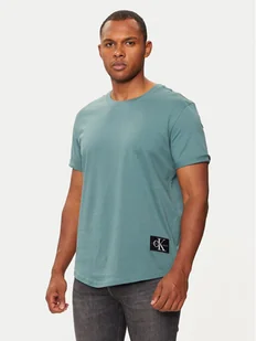 Calvin Klein Jeans T-Shirt J30J323482 Zielony Regular Fit - Koszulki męskie - miniaturka - grafika 1