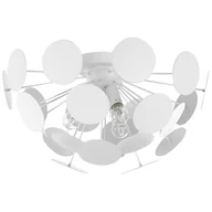 Lampy sufitowe - Beliani Lampa wisząca biała MARITSA - miniaturka - grafika 1
