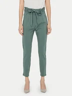 Spodnie damskie - Vero Moda Spodnie materiałowe Eva 10205932 Zielony Loose Fit - miniaturka - grafika 1