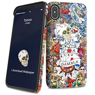 Etui i futerały do telefonów - i-Paint tatuaż ochronne twarde etui na telefon iPhone X - miniaturka - grafika 1