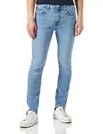 Spodenki męskie - Tommy Hilfiger Męskie spodnie jeansowe Tapered Houston Str Foster Blue, Foster Blue, 33W / 32L - miniaturka - grafika 1