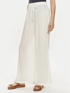 Tommy Hilfiger Spodnie materiałowe UW0UW02950 Écru Regular Fit - Spodnie sportowe damskie - miniaturka - grafika 1