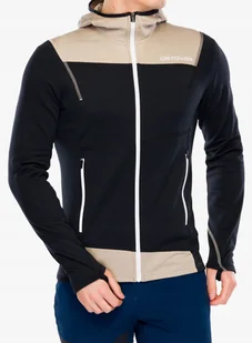 Bluza z kapturem Ortovox Fleece Light Hoody - black raven - Bluzy damskie - miniaturka - grafika 1