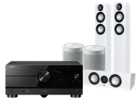 Kino domowe - Yamaha RX-A4A (czarny) + Carina FS247 (biały) + CC 241 (biały) + MusicCast 20 (biały) - miniaturka - grafika 1