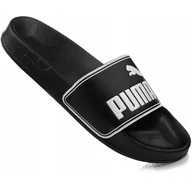 Klapki i japonki damskie - Klapki sportowe na basen czarne PUMA LEADCAT - miniaturka - grafika 1