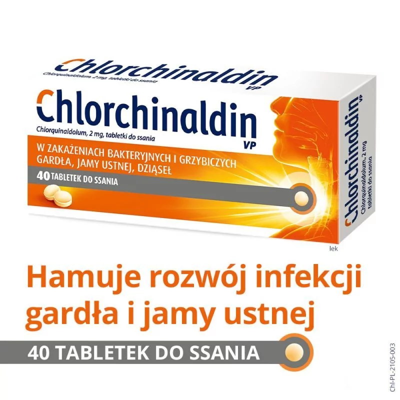 Polfa Chlorchinaldin VP 40 szt.