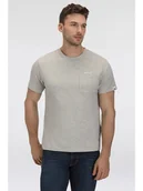 Koszulki męskie - Replay Koszulka w kolorze jasnoszarym - miniaturka - grafika 1