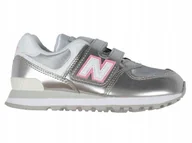 Buty dla dziewczynek - BUTY dziecięce NEW BALANCE 574 PV574LF1 33 sneakersy - miniaturka - grafika 1
