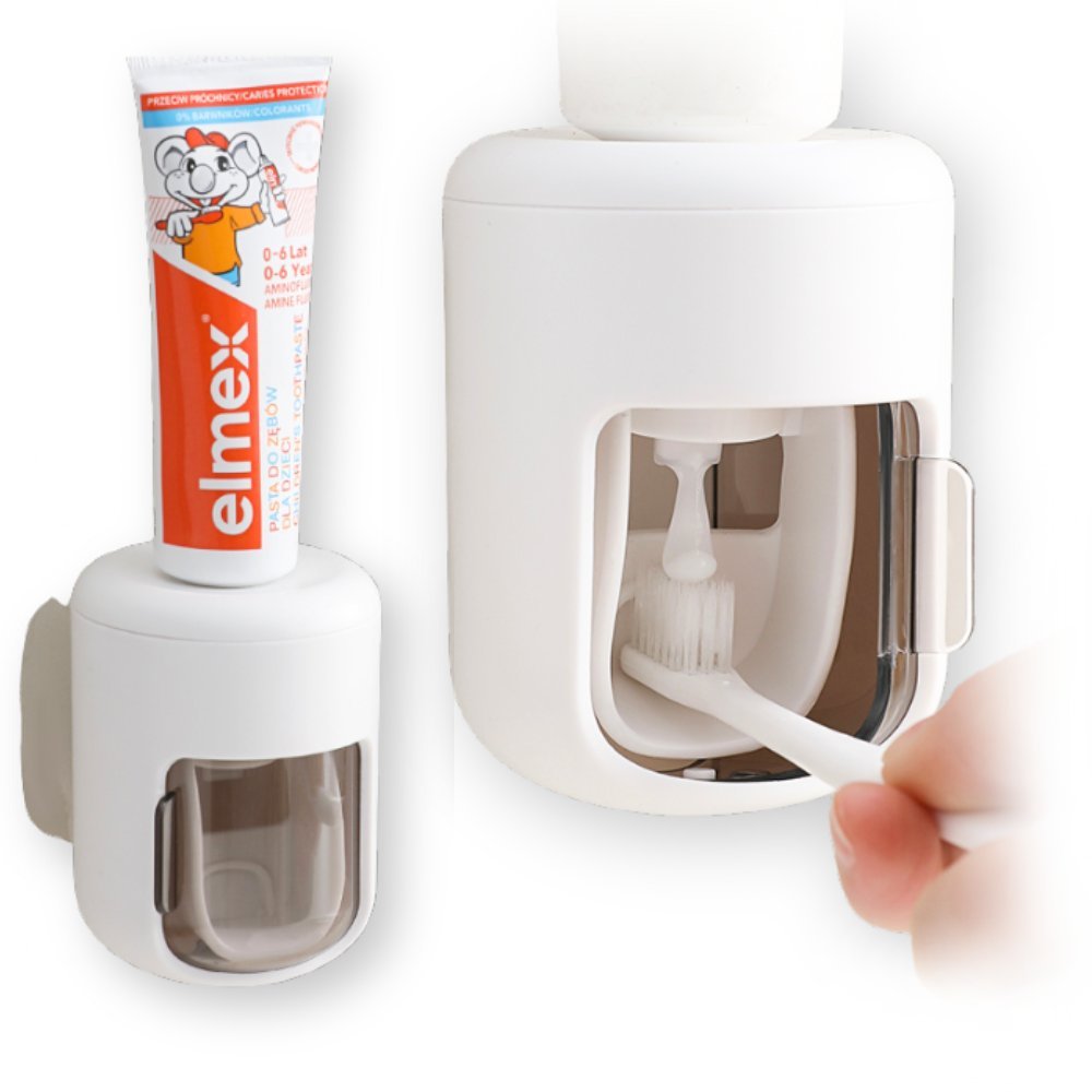 Automatyczny dozownik pasty do zębów ZENT® OnePress™ bezdotykowy, precyzyjne dozowanie, montaż EasyMount™, demontowalna pompka, kompatybilny z więks..