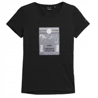 Koszulki i topy damskie - 4F Koszulka Damska T-Shirt Kremowy Ttshf274 S - miniaturka - grafika 1