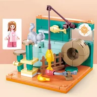 Klocki - KOTEK Perełka - mini pokoik klocki - Sluban - 109 elementów - miniaturka - grafika 1