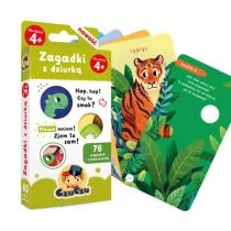 Bright Junior Media CzuCzu Zagadki z dziurką 4+ - Książki edukacyjne - miniaturka - grafika 1