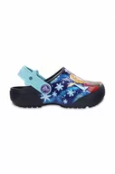 Buty dla dziewczynek - Crocs klapki dziecięce x Frozen kolor granatowy - miniaturka - grafika 1