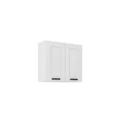 Szafki kuchenne - Szafka Górna Wisząca 2 Drzwi 80 G-72 2F Luna Biały Mat Stolarz Lempert Dąb Artisan - miniaturka - grafika 1