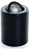 Lampy sufitowe - Lampa sufitowa GAMA-SR Reflektor natynkowy Oprawa natynkowa Ø80mm Reflektor obrotowy 45° Okrągły Czarny aluminium z gniazdem GU10 - miniaturka - grafika 1