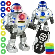 Roboty dla dzieci - Robot Zdalnie Sterowany R/C Strzelający Krążkami Stator Zabawka na Prezent Z2082 - miniaturka - grafika 1
