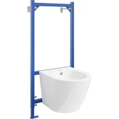 Stelaże i zestawy podtynkowe do WC - Mexen zestaw podtynkowy bidetowy stelaż Fenix B z bidetem Lena, biały - miniaturka - grafika 1