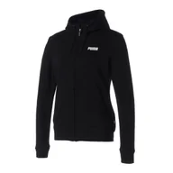 Bluzy damskie - Bluza z kapturem damska Puma ESS FULL-ZIP TR czarna 84720001-M - miniaturka - grafika 1