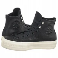 Sneakersy damskie - Buty Trampki Sneakersy Damskie Converse Ctas Lift Hi Black Czarne - miniaturka - grafika 1