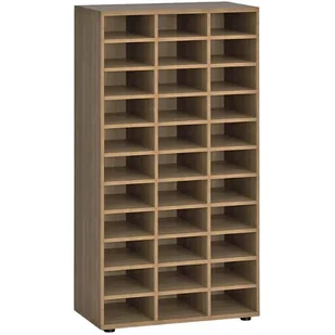 Regał sortujący PRIMO WOOD, 1434 x 800 x 420 mm, 36 przegród, orzech - Regały biurowe - miniaturka - grafika 1