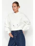 Bluzy damskie - trendyol Bluza w kolorze białym - miniaturka - grafika 1