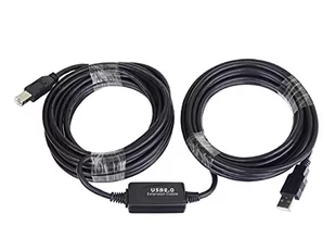 PremiumCord USB 2.0 repeater a propojovac kabel A/M-B/M 15m ku2rep15ab - Kable komputerowe i do monitorów - miniaturka - grafika 1