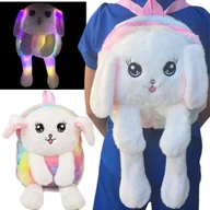 Plecaki szkolne i tornistry - Plecak dziecięcy jednokomorowy dla przedszkolaka - Świecący Króliczek z ruc - miniaturka - grafika 1