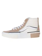 Trampki damskie - Vans Skórzane sneakersy "SK8 Reconstruct" w kolorze brązowo-kremowym - miniaturka - grafika 1