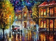 Malowanie po numerach - „Los Angeles 1930” Leonid Afremov - Malowanie po numerach 50x40 cm - miniaturka - grafika 1