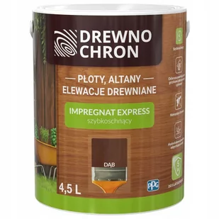 Impregnat Express Ogród Dąb 4.5L Drewnochron - Farby wewnętrzne - miniaturka - grafika 1