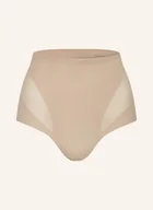 Spodenki damskie - Calvin Klein Szorty Modelujące Stay-Put Mesh beige - miniaturka - grafika 1
