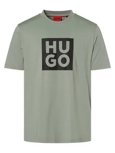 Koszulki męskie - HUGO - T-shirt męski  Daltor, zielony - grafika 1