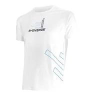 Koszulki sportowe męskie - Męska koszulka z krótkim rękawem Fitness Running Cardio T-shirt White - miniaturka - grafika 1