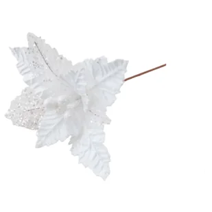 Poinsecja na piku 36 cm mix - Ozdoby bożonarodzeniowe - miniaturka - grafika 1