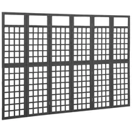 Parawany - VidaXL Lumarko Parawan pokojowy 6-panelowy/trejaż, drewno jodłowe, 242,5x180cm 316485 VidaXL - miniaturka - grafika 1