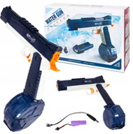 Zabawki i gry sportowe - Pistolet Na Wodę Automatyczna Sikawka Wodna Dla Dzieci 2 Magazynki Na Aku - miniaturka - grafika 1