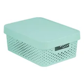 Pudła i pojemniki do przechowywania - CURVER CURVER INFINITY 11L Pudełko do przechowywania 36 x 14 x 27 cm miętowe 04753-Q29 - miniaturka - grafika 1