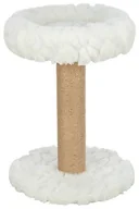 Drapaki dla kotów - Mirella, drapak stoj�cy z legowiskiem, dla kota, bia�y, 55 cm - miniaturka - grafika 1