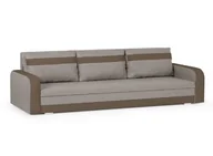 Sofy i kanapy - Kanapa sofa  3 os z funkcją spania sprężyny bonell CONDI beżowy/brązowy - miniaturka - grafika 1