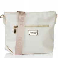 Torebki damskie - SPORTOWA Damska TOREBKA crossbody LISTONOSZKA MONNARI PREMIUM Perłowy - miniaturka - grafika 1