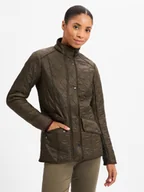 Kurtki damskie - Barbour Damska kurtka pikowana - Cavalry Kobiety zielony jednolity, 34 - miniaturka - grafika 1