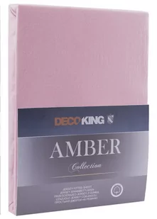 DecoKing Jersey/AMBER/OLDLILAC/120-140x200+30 - Prześcieradła - miniaturka - grafika 1
