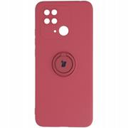 Etui i futerały do telefonów - Bizon Etui Case Silicone Ring Sq do Redmi 10C brudny róż - miniaturka - grafika 1