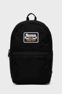 Superdry plecak damski kolor czarny duży z aplikacją W9110383A-02A - Plecaki - miniaturka - grafika 1