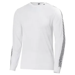 Helly Hansen Dry Stripe Crew, biały - Koszulki sportowe męskie - miniaturka - grafika 1