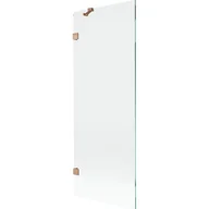 Parawany nawannowe - Mexen Lunar parawan nawannowy 1-skrzydłowy 70 x 150 cm, transparent, miedź szczotkowana - 897-070-000-65-00 - miniaturka - grafika 1